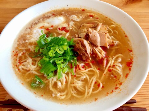 ピリ辛☆蒸し鶏ラーメン